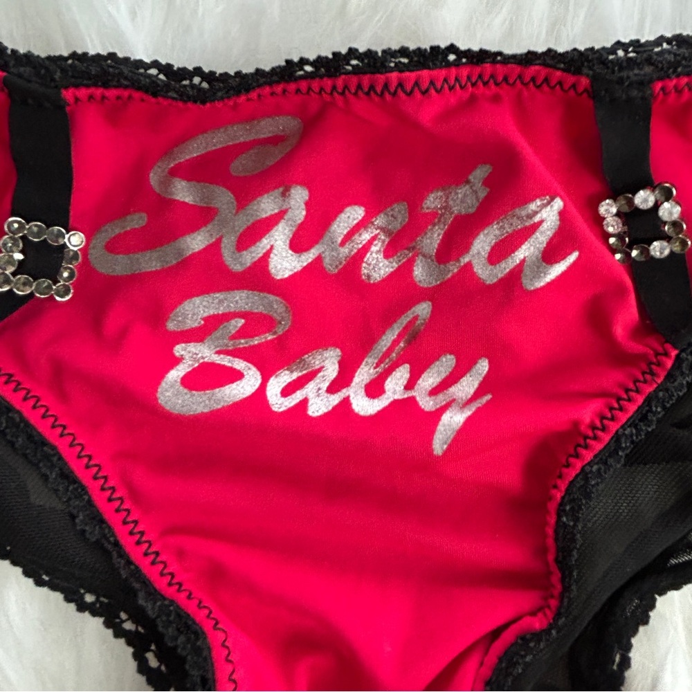 🔥Santa Baby'‎ Panties Sheer Back by No Boundaries